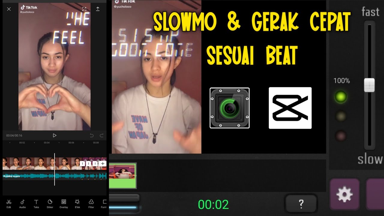 Cara Edit Video Velocity SLOWMO & Gerak Cepat Sesuai Beat  