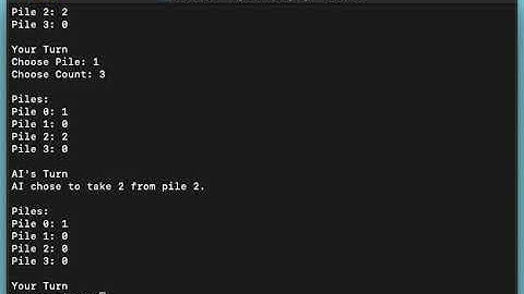 CS50 Intro to AI - project4: Nim