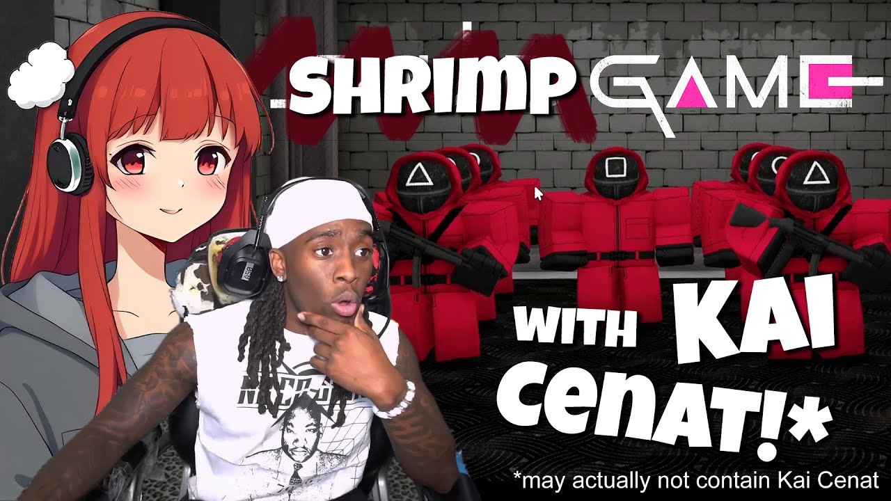 Playing Squid Games with KAI CENAT | Shrimp Game: Roblox