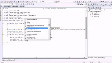 Example on DataSet in ASP Net