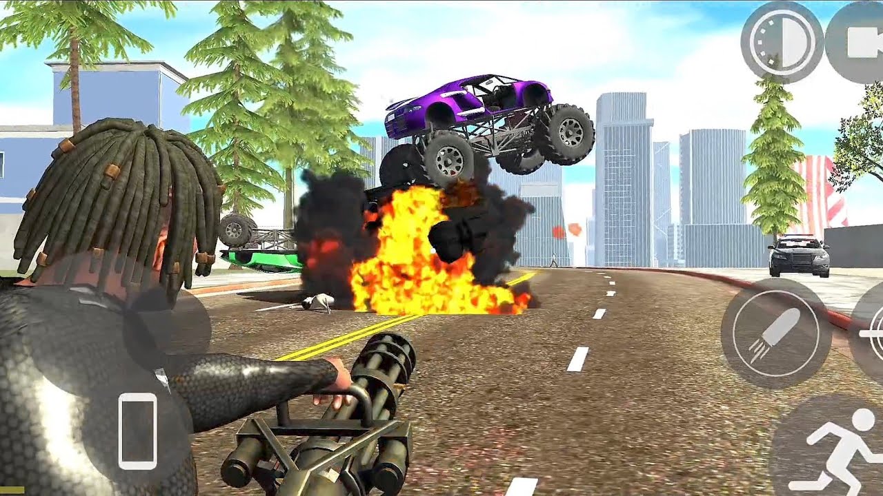 Police Vs criminal fighting 🚨🚓💀 indian bike driving 3D game New update #games #india  #gaming #car 