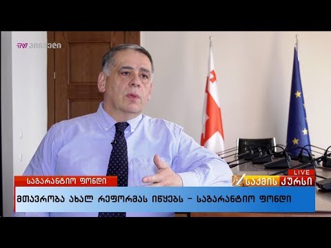 მთავრობა ახალ რეფორმას იწყებს - საგარანტიო ფონდი