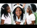 How to Create BUTTERFLY Locs | Cute Girls Hairstyles (Medium Length)