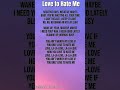 Love To Hate Me Blackpink Song Lyrics Lovetohateme Blackpink Musicbook 