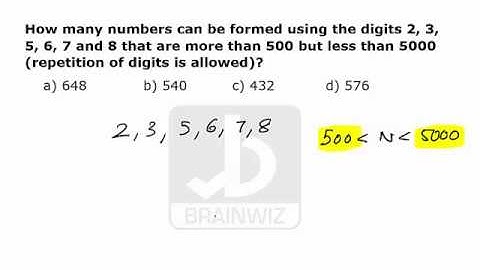 PERMUTATION and COMBINATION | Repetition Not Allowed | How to Crack Competitive Exams | BRAINWIZ |