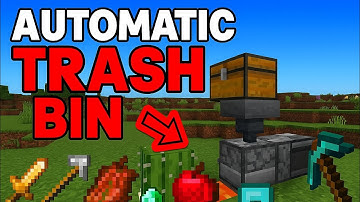 Minecraft Automatic Trash Bin | Easy Redstone Build Tutorial #minecraft #shorts
