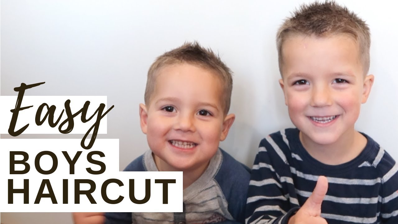 DIY Boys Haircut | Easy & Fail Proof!!! (Any mom can do this!) - YouTube