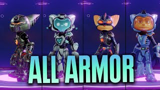 Ratchet & Clank: Rift Apart - ALL ARMOR SETS Showcase 4k 60fps