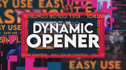 Dynamic Opener Premiere Pro Templates