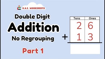 Addition Double Digit No Regrouping -PART 1 | UAE Worksheets
