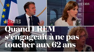 Retraites : comment le camp Macron a changé de discours sur l'âge de départ, d’un mandat à l’autre