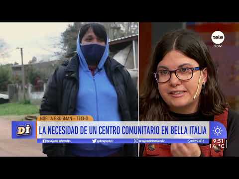 Techo trabaja para que Bella Italia cuente con un centro comunal