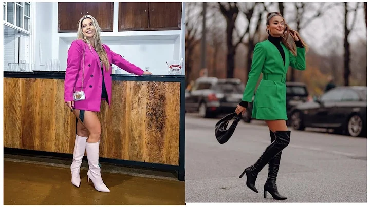 55+ Collection of Leather thigh high heels boots for women's New Trend #leather #thigh #shoes 