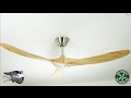Ventilateur de plafond henley zephyr designer en bois massif 240 v