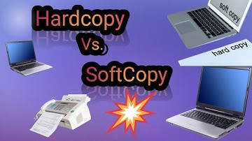 What is difference between SoftCopy and Hardcopy?in Urdu/Hindi