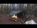 🌲Экстремальный Кемпинг с Ночевкой | Сутки под Дождем • Extreme camping overnighter | Heavy rain