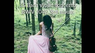 Yuki Serino Accademia d’archi di Bolzano Bach BWV 1042 3 mouv. 12 year’s old