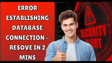 Error Establishing Database Connection - Step by Step Resolution #errorresolution