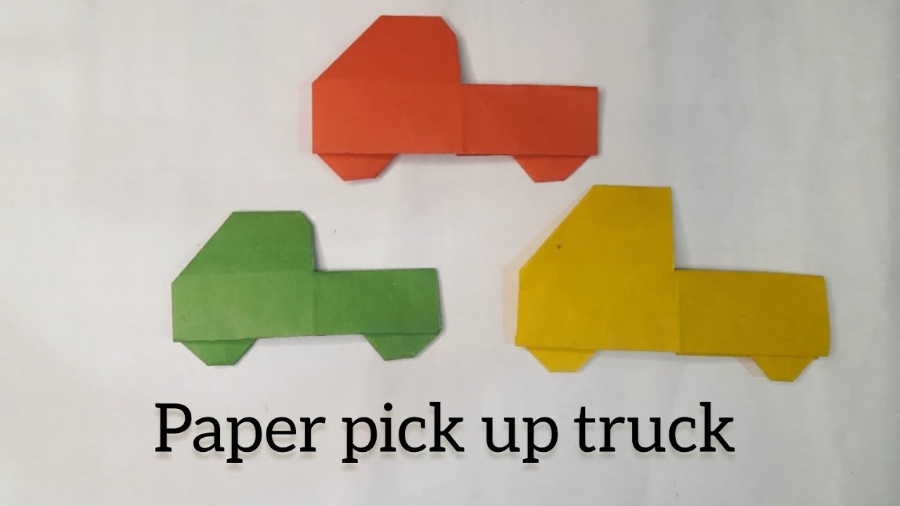 How To Make Paper Pick Up Truck 🚚 //Origami Truck😱//Paper Folder Diy//Kids art//Easy Craft Ideas...
