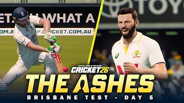 HIGH TENSION - The Ashes - 2e testdag 5 | Cricket 26