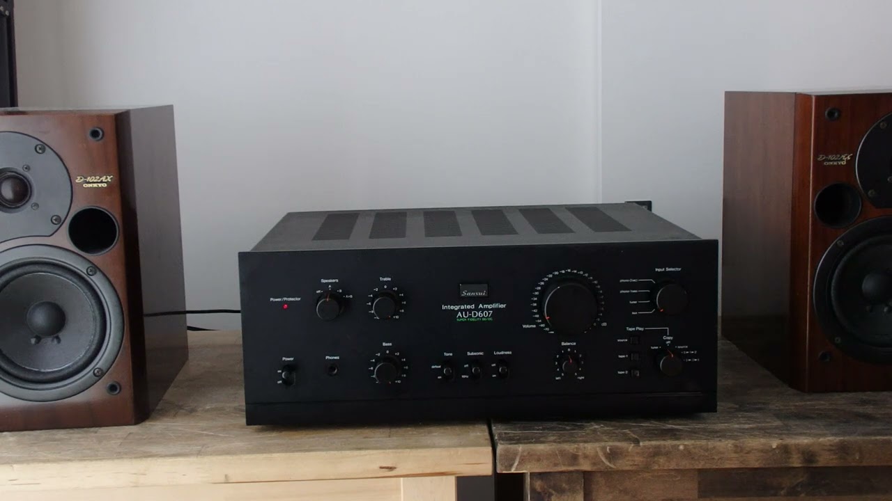 SANSUI AU-D607 (AU-719) プリメインアンプ - YouTube