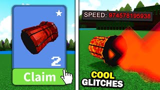 FREE THRUSTERS & COOL GLITCHES!! | Build a boat for Treasure ROBLOX