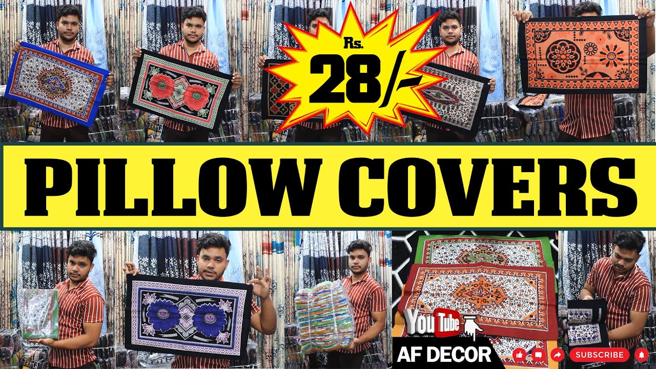 @ 28/- Rs.PILLOW COVERS FROM MANUFACTURERS // PILLOW COVERS WHOLESALE MARKET 