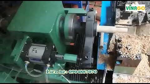 Máy tiện gỗ cấp phôi tự động - vinago: 0904887070