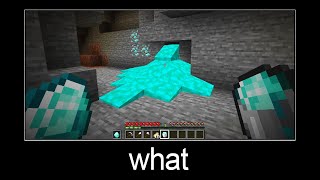Minecraft wait what meme part 63 (diamond lava)