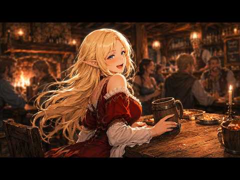 Medieval Tavern Ambience | D&D Fantasy Tavern Music and Melodies Like Skyrim for Sleep