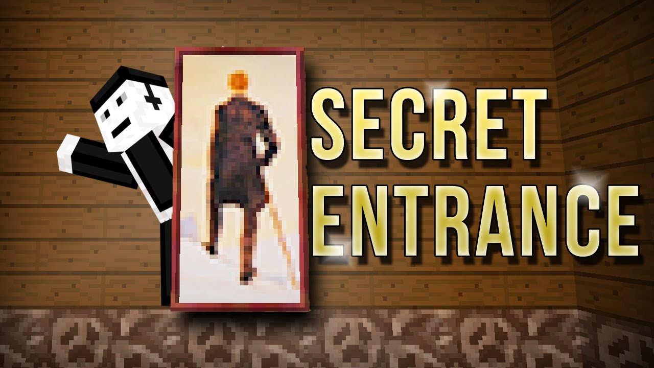 Lockable Secret Entrance in Minecraft (creation) - YouTube