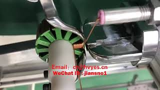 : Automatic high-speed model airplane stator brushless flying fork winding machine