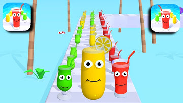 Juice Run #17 All Levels Gameplay iOS,Android Handcam