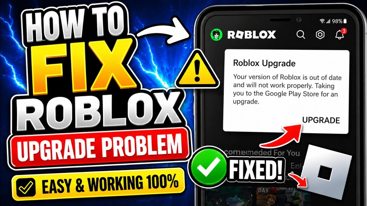 How To Fix Roblox Upgrade Problem 2026 | Roblox Not Updating Fix ...