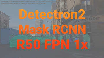 Detectron2: Mask RCNN R50 FPN 1x
