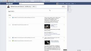 How do you view hidden posts on Facebook timeline for pages