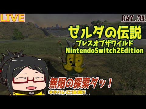 【ブレワイ】行くぞ無限の探索だ！Day.34【ネタバレご注意！】【ほぼ初見】