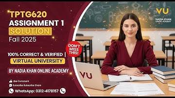 TPTG620 assignment 1 solution fall 2025 ┃tptg620 assignment 1 2025 ┃SSF ┃tptg assignment 1 solution