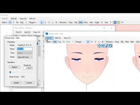 Como arreglar los morphs/faciales al editar una cara/cabeza en PMX
