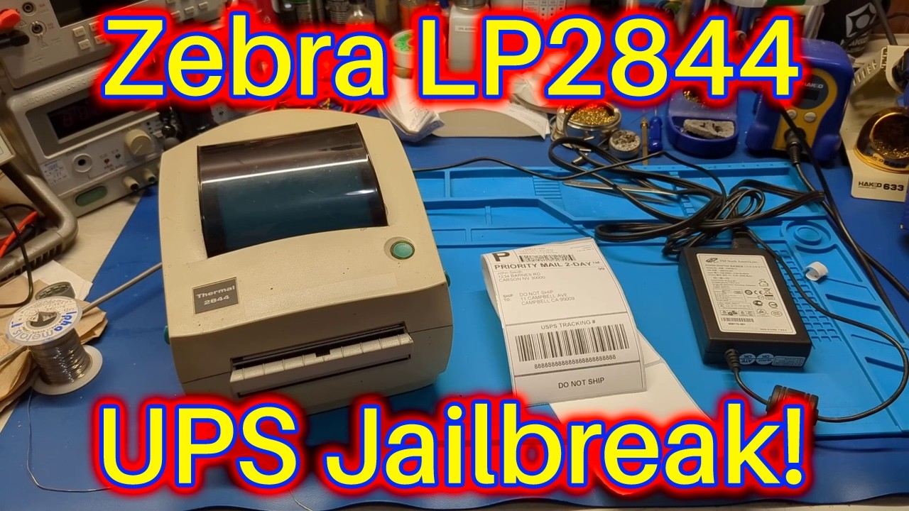 ゆーページ Zebra LP2844 UPS Label Printer Repair - YouTube