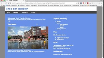een horizontaal menu stijlen