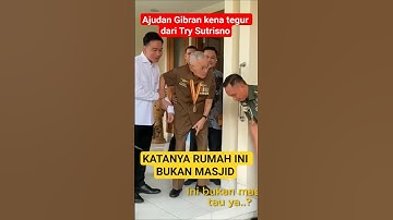 Viral Ajudan Gibran di tegur Oleh Try Sutrisno #beritaviral #shorts #youtubeshorts