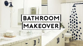 DIY BATHROOM MAKEOVER! CHEAP & EASY TRANSFORMATION