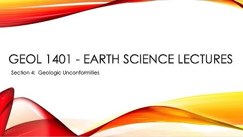 Geologic Unconformities (Earth Science)