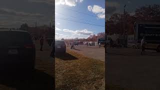 Sussex County Sheriff's Mobile Command Unit leaving with Undercover Units