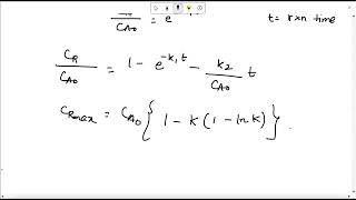 LEC 43 Multiple Reactions in Series