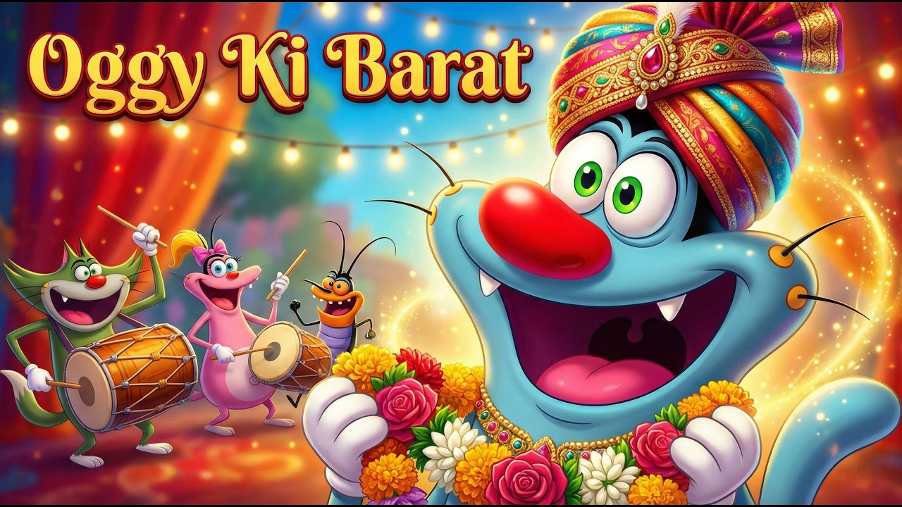 Oggy Ki Barat! 💍👰 |  Oggy Ki Shaddi | Funny Hindi Rhymes for Kids | MusuMusu TV #oggy