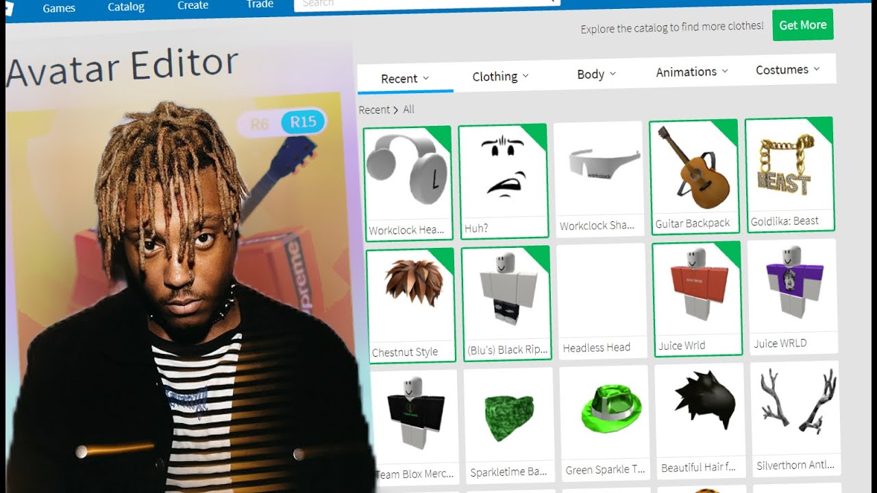 Making Juice Wrld A Roblox Account Youtube - chestnut style hair roblox id