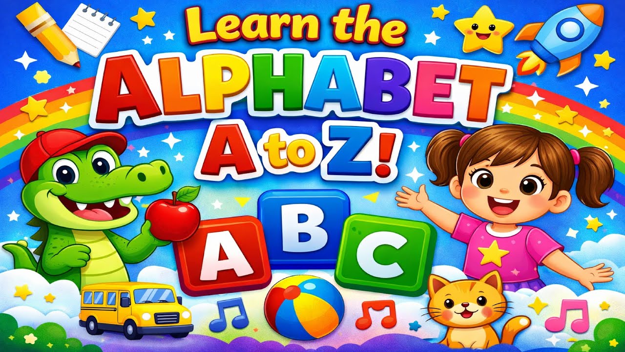 Learn the Alphabet A to Z | Fun ABC Learning for Kids 🌈 - YouTube