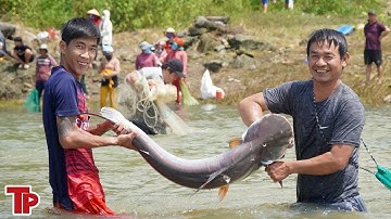 Người dân mở hội bắt cá “khủng” dưới lòng hồ Trị An | Tiền Phong TV